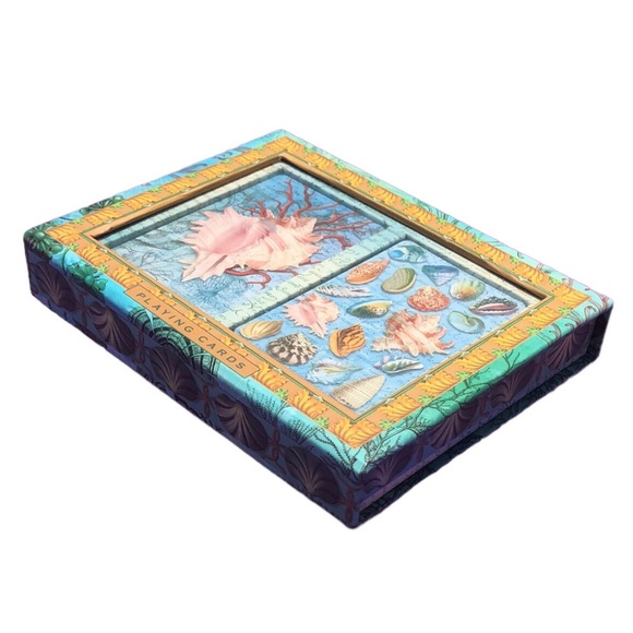 Punch Studio Sea Shells Playing Cards in Slider Box (2 coordinating Decks) - Picture 4 of 4